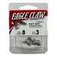 #8 BRONZE SOFT BAIT DOBY TREBLE HOOKS 3PK