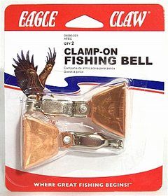 COPPER CLAMP-ON FISHING BELLS 2PK