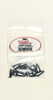 1/8 OZ BULLET WORM WEIGHTS 12PK   12PK/BX