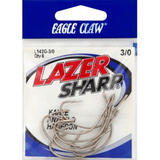 3/0 NICKEL LAZER KAHLE HOOKS 8PK