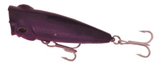 2" POND FAV. POPPER CLEAR/PURPLE CREME