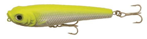 2-3/4" POND FAV. TOPWATER SILVER/CHART CREME LURE 1PK