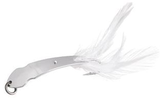 1/24 OZ PET SPOON WHITE/FEATHER/CHROME