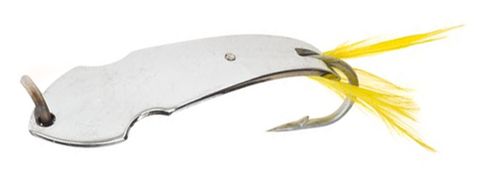 1/24 OZ PET SPOON YELLOW/FEATHER/CHROME