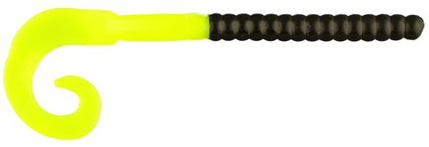 7" POWER WORM BLACK/CHARTREUSE 13PK