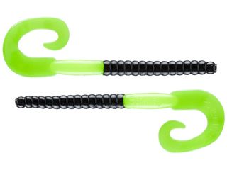 7" POWER WORM BLACK/CHARTREUSE 13PK