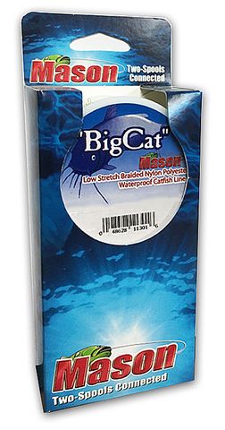 18 LB BIG CAT BRAIDED NYLON CATFISH LINE 50YD 2PK