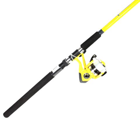 9' FINCHASER SPINNING COMBO 2PC MH YELLOW