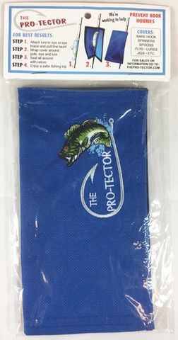 THE PRO-TECTOR- LURE & HOOK COVER BLUE LARGE