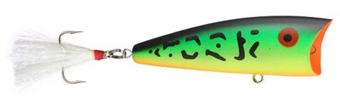 1/4 OZ POP-R TOPWATER LURE FIRE TIGER 2.5"