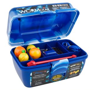 88 PC WORM GEAR TACKLE BOX BLUE