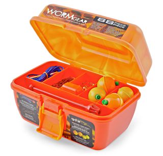 88 PC WORM GEAR TACKLE BOX ORANGE