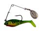 2" SPOILER SHAD SWIM BAIT FIRETIGER CREME