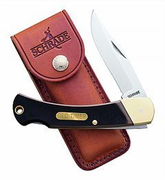 OLD TIMER KNIFE GOLDEN BEAR LOCKBACK W/SHEATH 3.9" 6OT