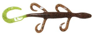 6" LIZARD PUMPKIN/ CHART CREME LURE 7PK