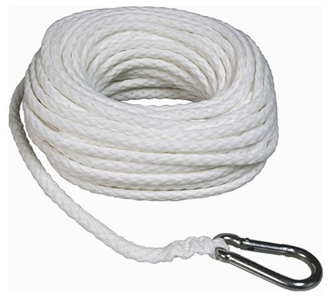 3/8"X75' BRAIDED POLY ANCHOR LINE ROPE