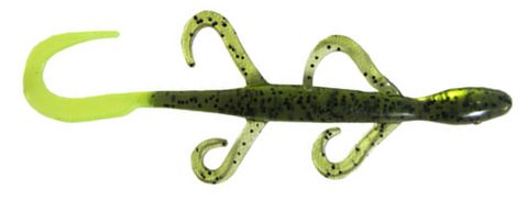 6" LIZARD WATERMELON/ CHART CREME LURE 7PK