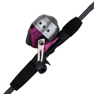 5' 6" LADYFISH SPINCAST COMBO 2PC PINK & BLACK