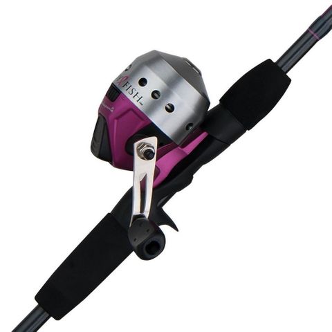 5' 6" LADYFISH SPINCAST COMBO 2PC PINK & BLACK