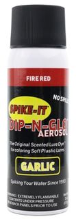 2 OZ SPIKE-IT DIP-N-GLO AEROSOL SPRAY GARLIC FIRE RED