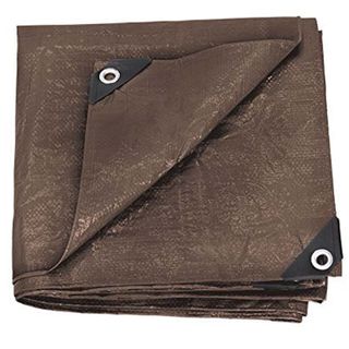 10'X12' RIP STOP TARP BROWN