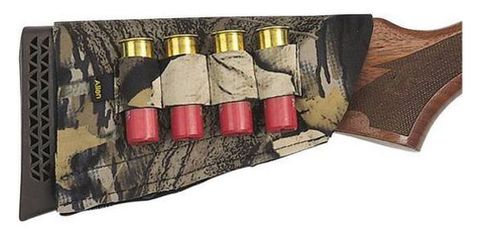 CAMO SHOTGUN STOCK COVER 4 SHELL HOLDER