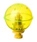 2-1/4" ROUND NIGHT BOBBY LIGHTED FISHING FLOAT YELLOW