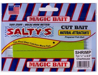 MAGIC SALTYS CUT BAIT SHRIMP-CHARTREUSE 7PK