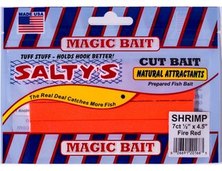 MAGIC SALTYS CUT BAIT SHRIMP-FIRE RED 7PK