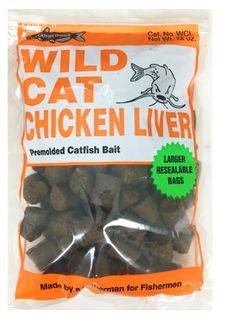 12 OZ WILDCAT CHICKEN LIVER PREMOLDED BAIT