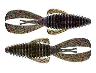 4" RAGE TAIL DB STRUCTURE BUG CALIF. CRAW COFFEE SCENT 7PK