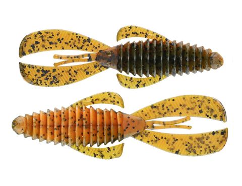 4" RAGE TAIL DB STRUCTURE BUG BAMA CRAW COFFEE SCENT 7PK