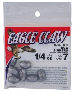 1/4 OZ EGG SINKERS #9 7PK   12PK/BX