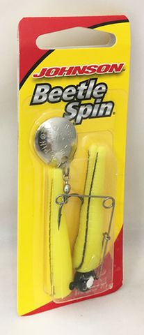 1/8 OZ BEETLE SPIN YELLOW/BLACK 1PK