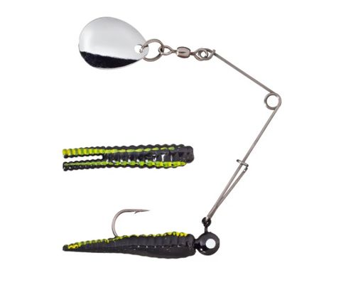 1/4 OZ BEETLE SPIN BLACK/YELLOW 1PK