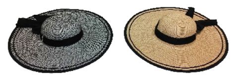 **WSL** SWINGER LADIES HAT W/BLACK RIBBON EDGE