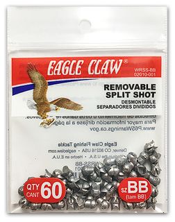 BB REMOVABLE SPLIT SHOT 60PK