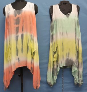 RAYA SUN LADIES TIE DYE COVER-UP ASST. SIZES & COLORS