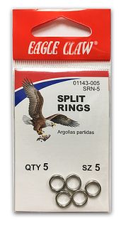 #5 NICKEL SPLIT RINGS 10PK  12PK/BX