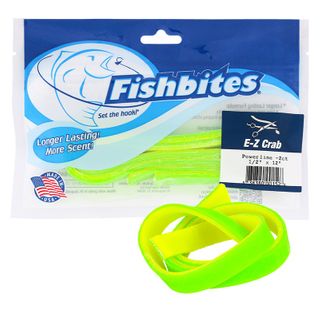 FISHBITES SALTWATER E-Z CRAB LONG LAST POWER LIME 2CT