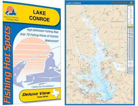 CONROE HOT SPOT LAKE MAP