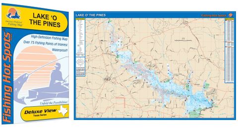 LAKE O' PINES HOT SPOT MAP