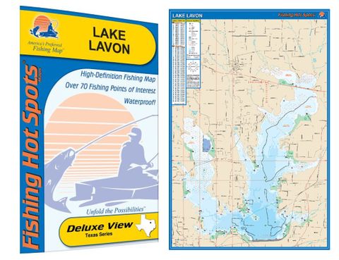 LAVON HOT SPOT LAKE MAP