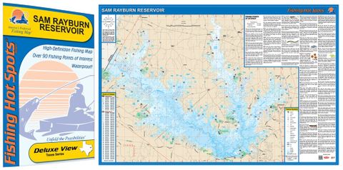 SAM RAYBURN HOT SPOT LAKE MAP