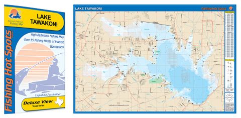 TAWAKONI HOT SPOT LAKE MAP