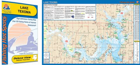 TEXOMA HOT SPOT LAKE MAP