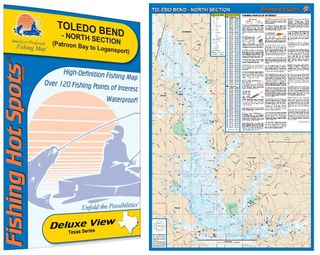 TOLEDO BEND NORTH HOT SPOT LAKE MAP