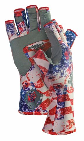 HALF FINGER GLOVE AMERICANA LG