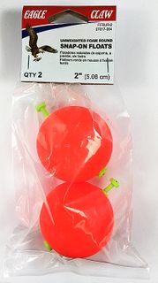 2" FOAM ROUND SNAP-ON FLOATS 2PK