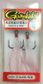 #4 RED TREBLE FEATHER WHT/RED 2PK